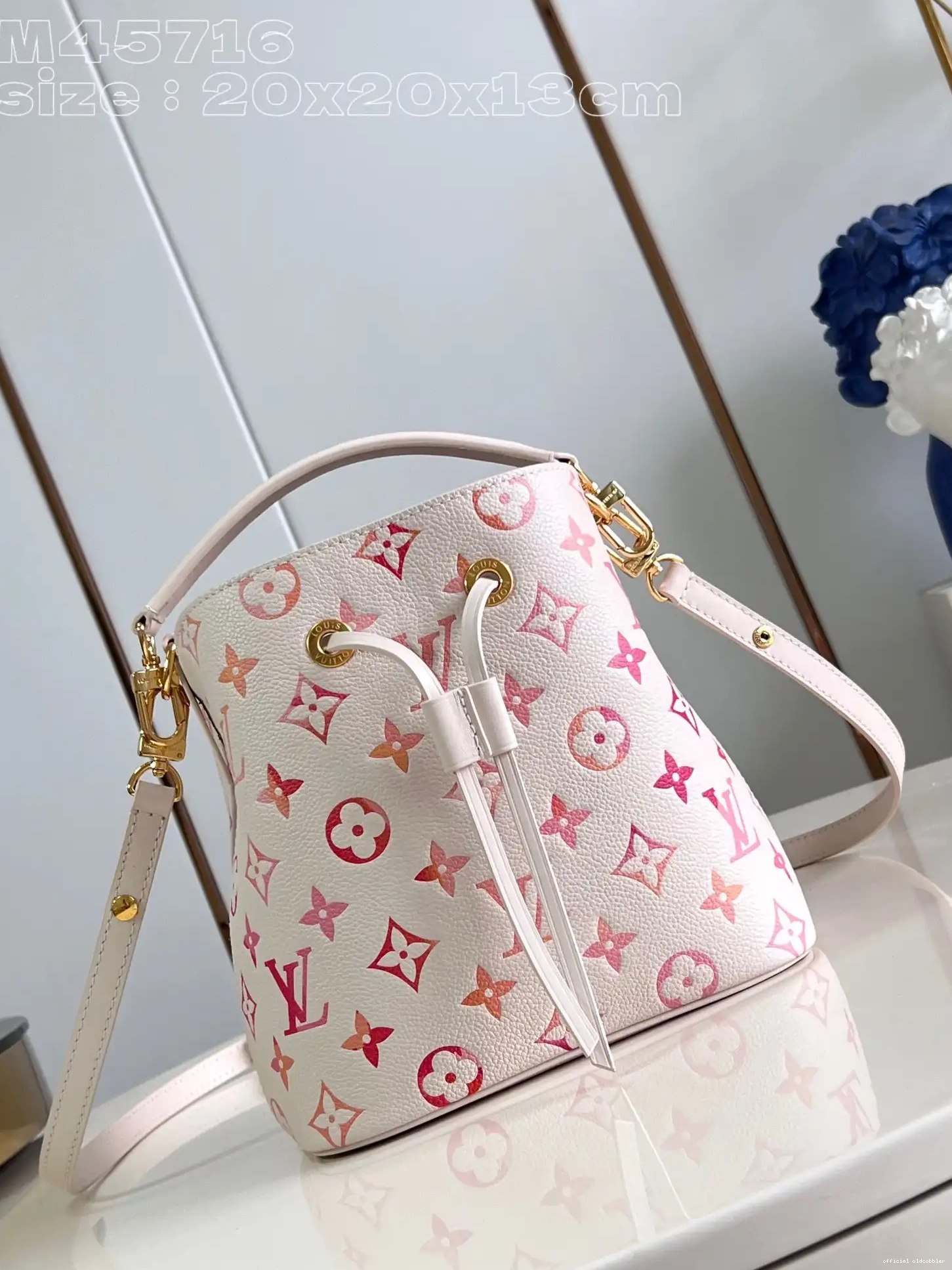 Official oldcobbler VUITTON BB-20*20*13cm LOUIS NÉONOÉ 0629